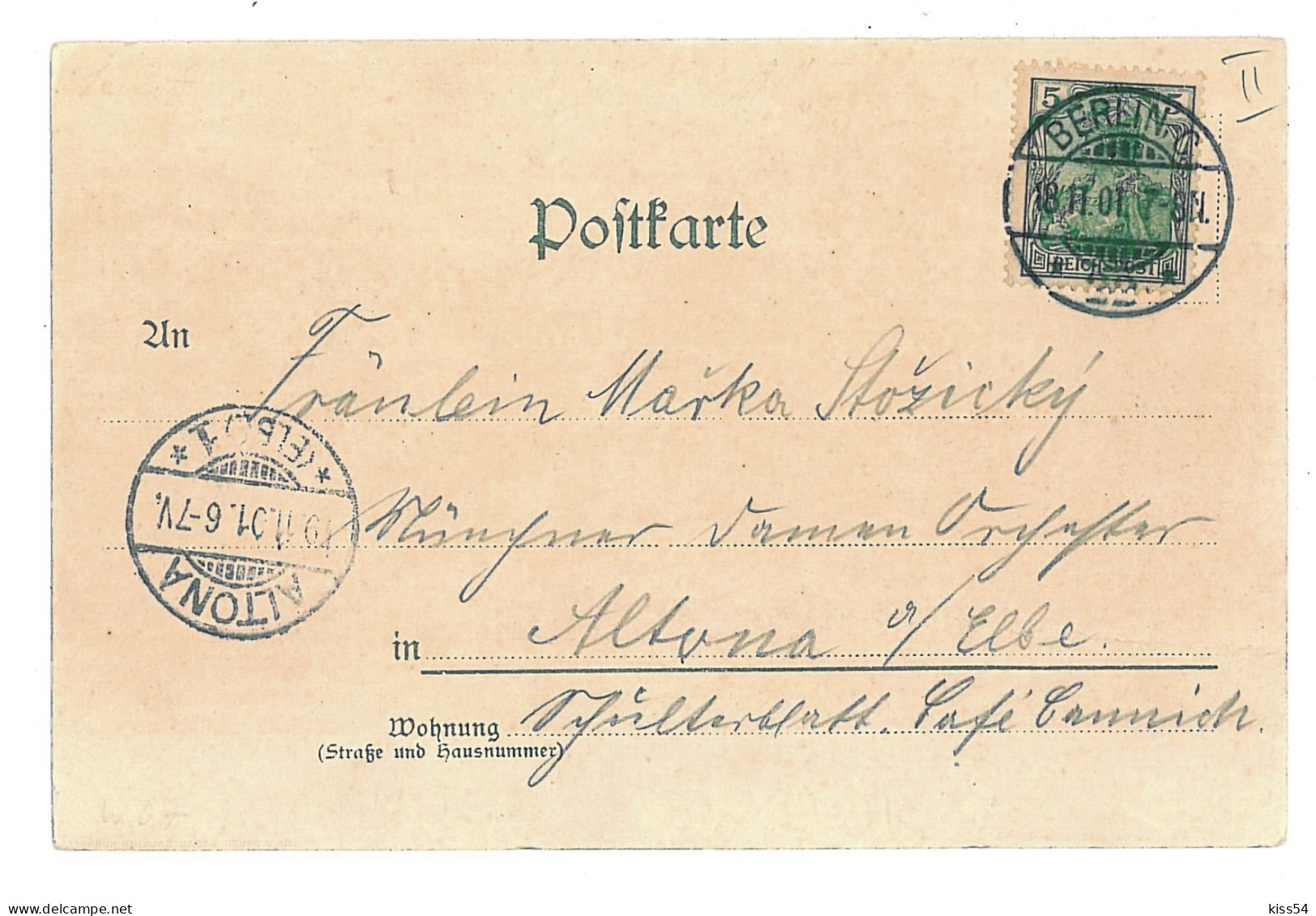 GER 85 - 10222 BERLIN, Germany - Old Postcard - Used - 1901 - Muro Di Berlino