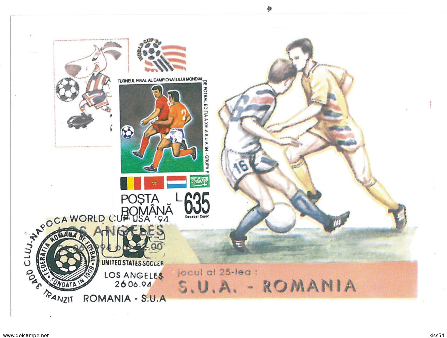 MAX 27 - 29 World Cup USA, Romania - Maximum Card - 1994 - 1994 – USA
