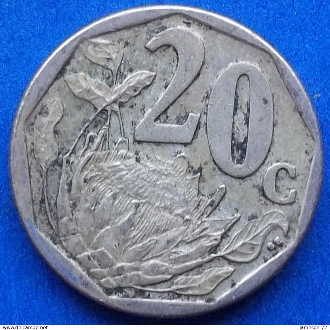 SOUTH AFRICA - 20 Cents 2018 "Protea Flower" KM# 442 Republic (1961) - Edelweiss Coins - South Africa