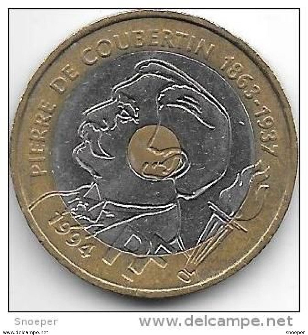 *france  20 Francs  1994  Km 1036    Xf+ - 20 Francs