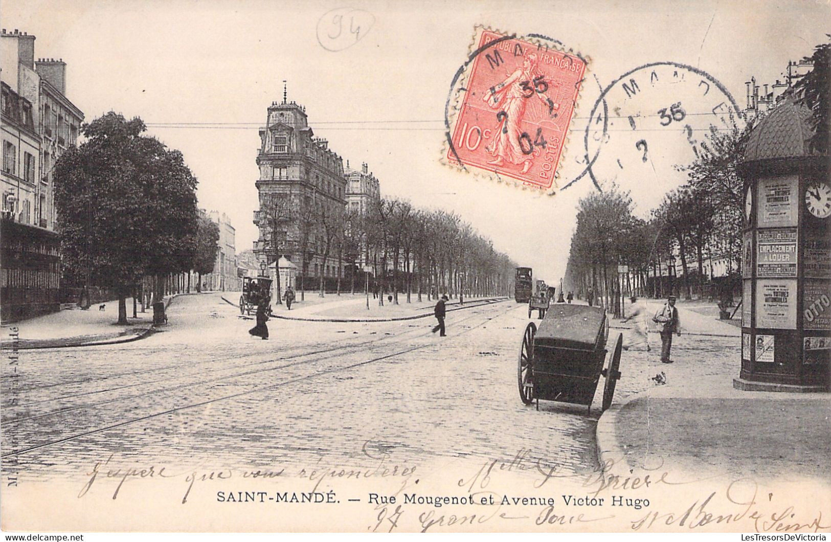 FRANCE - Saint Mandé - Rue Mougenot Et Avenue Victor Hugo - Carte Postale Ancienne - Saint Mande