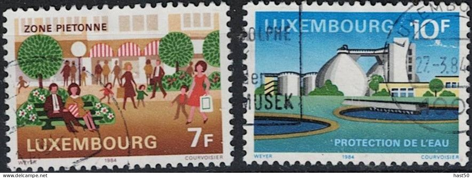 Luxemburg - Umweltschutz (MiNr: 1095/6) 1984 - Gest Used Obl - Oblitérés
