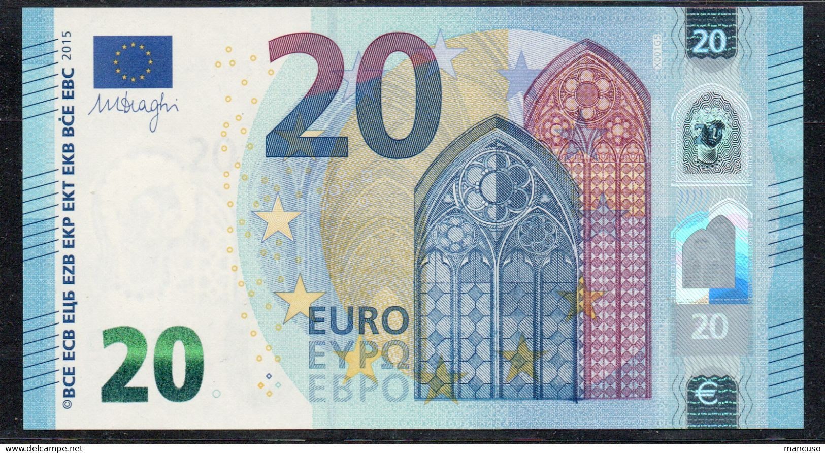 20 EURO GERMANY  X001 SERIE XZ00 - UNC - 20 Euro