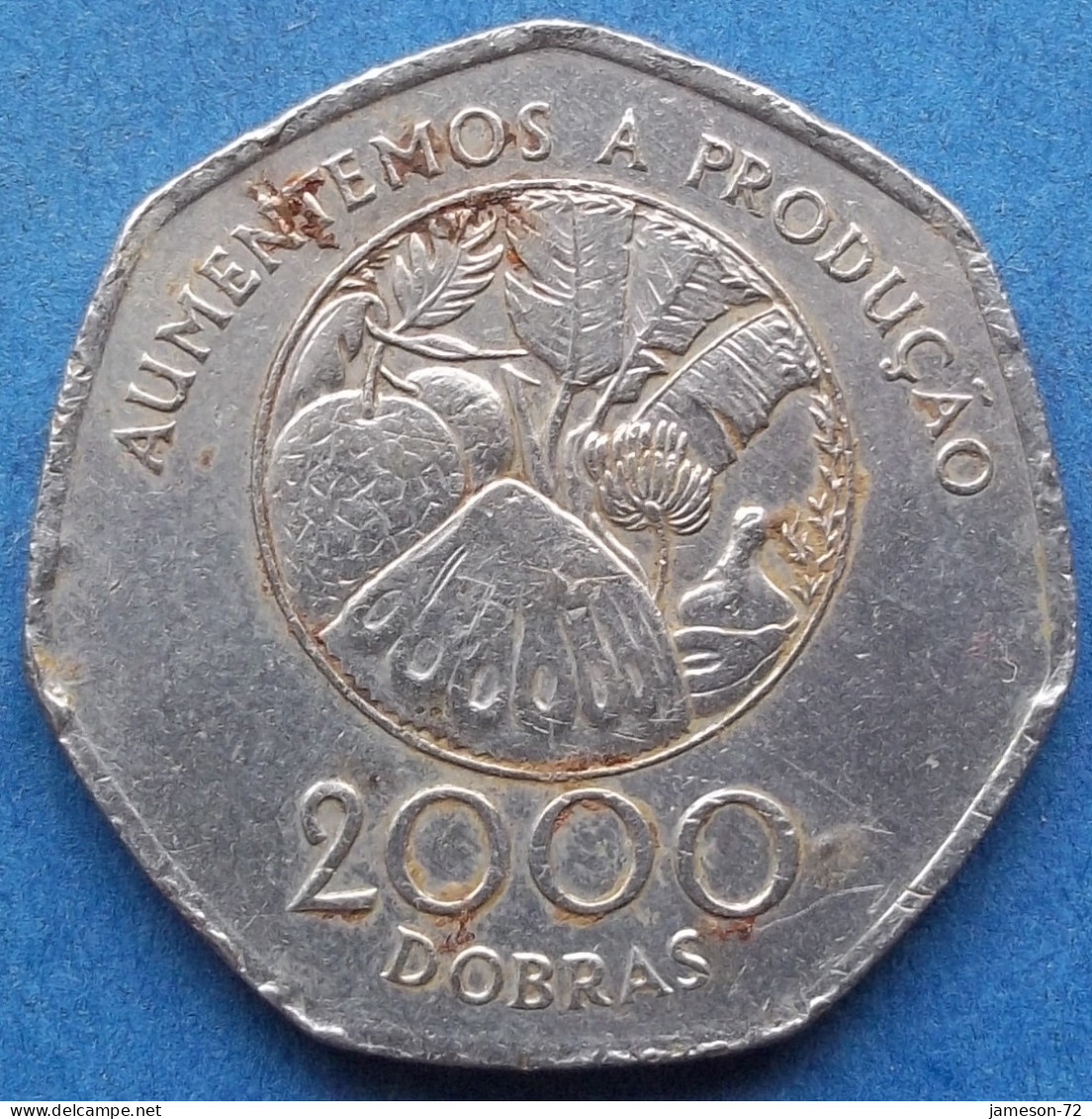 SAINT THOMAS & PRINCE ISLAND - 2000 Dobras 1997 "Tropical Food Plants" KM#91 Democratic Rep. (1975) - Edelweiss Coins - São Tomé Und Príncipe