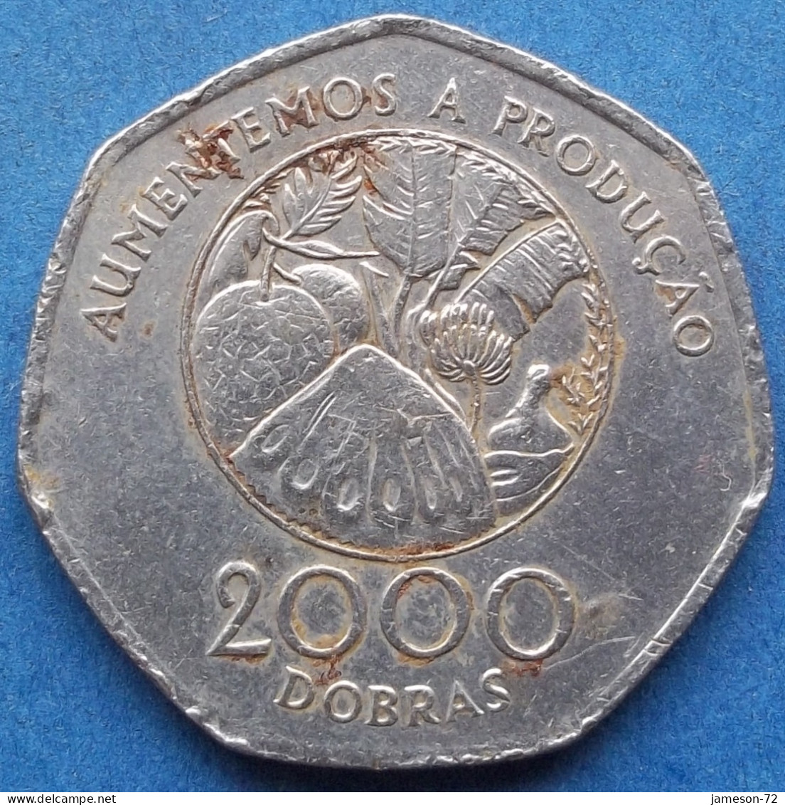 SAINT THOMAS & PRINCE ISLAND - 2000 Dobras 1997 "Tropical Food Plants" KM#91 Democratic Rep. (1975) - Edelweiss Coins - Sao Tomé E Principe