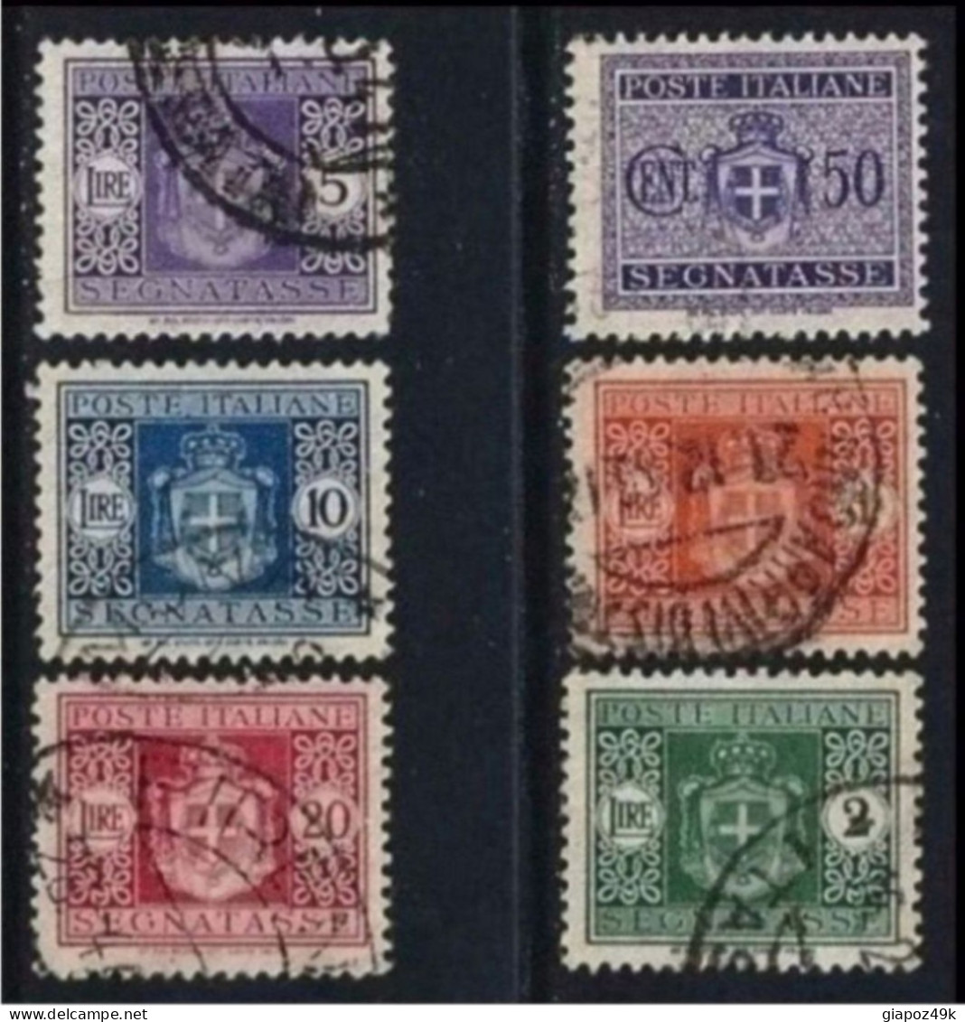 ● ITALIA  LUOGOTENENZA 1945 ֎ Segnatasse ֎ N.° 90 . . . Usati ● Cat. 80,50 € ● Filigrana DA ● Lotto N. 638 ● - Postage Due