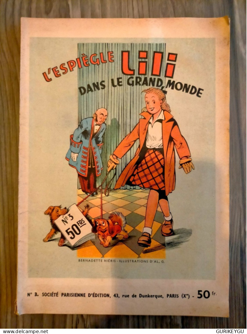 L'espiègle Lili N° 3 Dans Le Grand Monde   En édition Original Sd Mais Bien De 1950 EO - Lili L'Espiègle