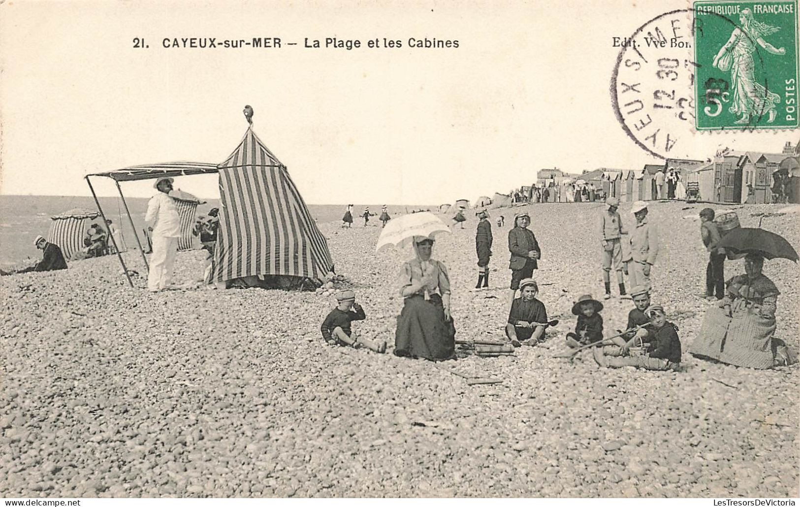 FRANCE - Cayeux Sur Mer - La Plage Et Les Cabines - Carte Postale Ancienne - Cayeux Sur Mer