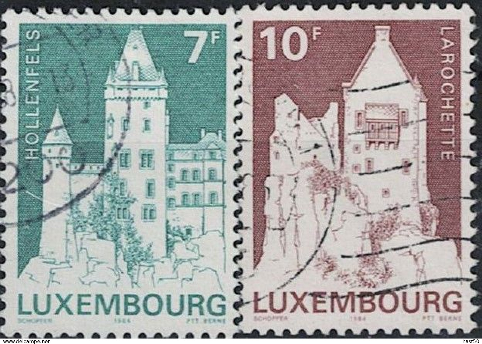 Luxemburg - Historischer Baudenkmäler (MiNr: 1105/6) 1984 - Gest Used Obl - Usados