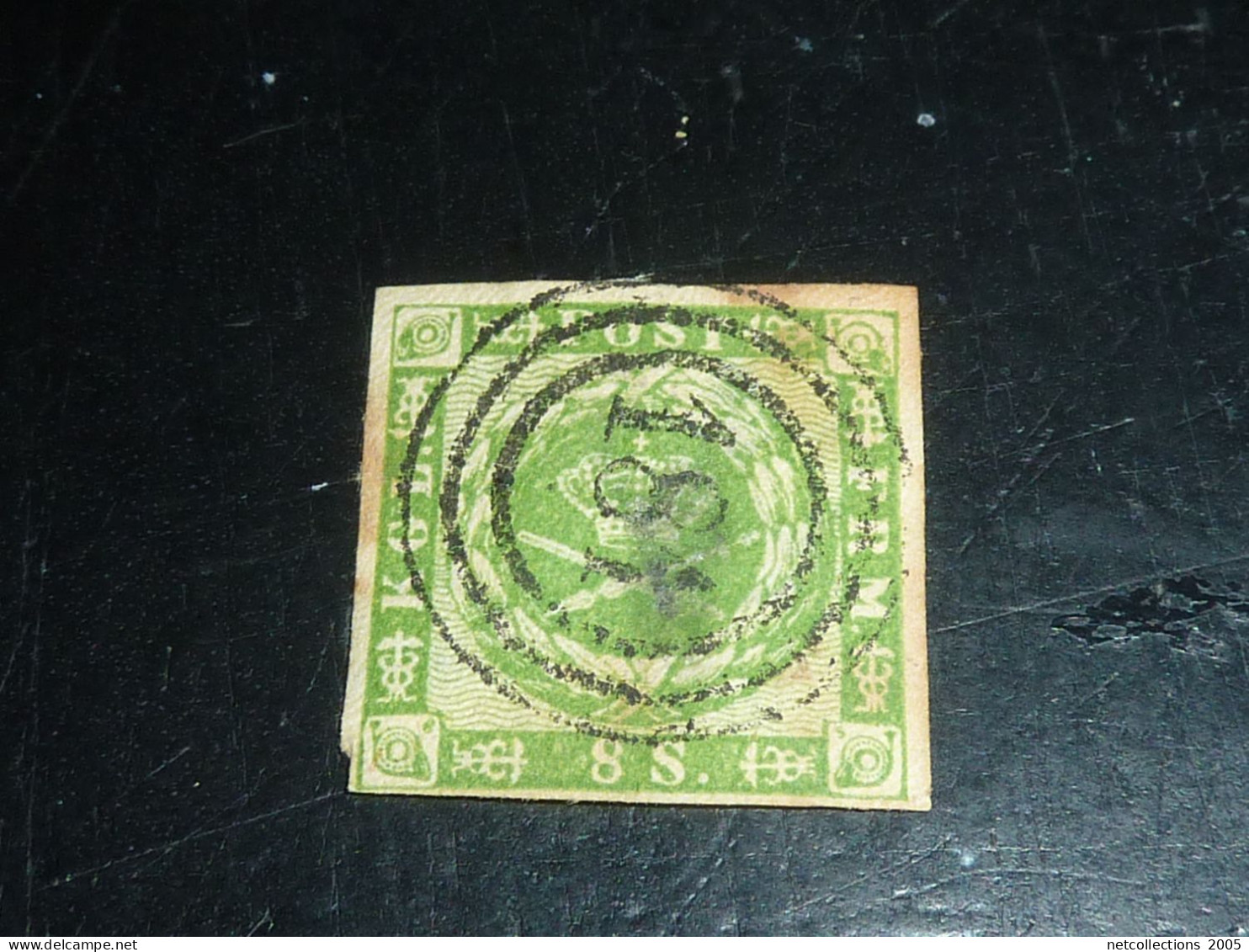 DANEMARK 1854 N°5 - Clair - Oblitéré (CV) - Used Stamps