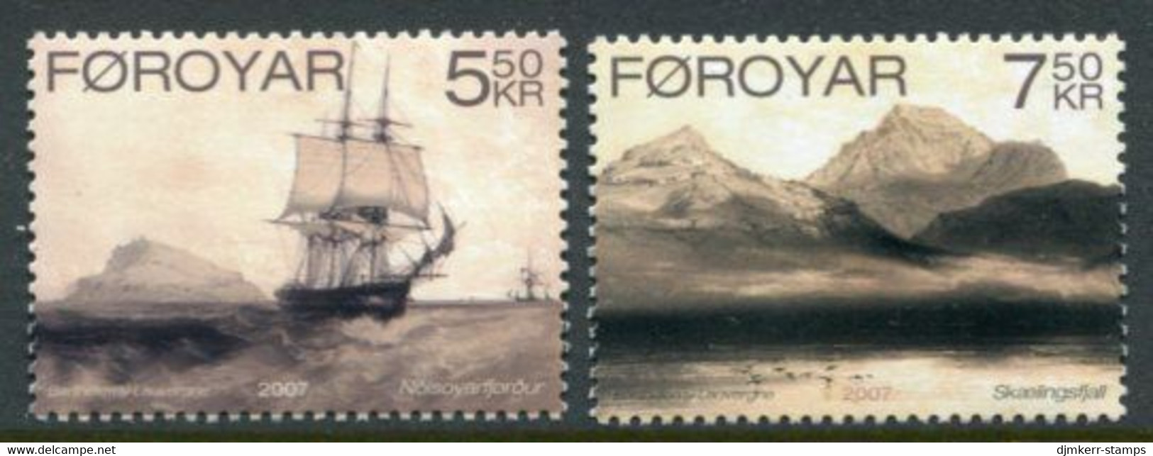 FAEROE ISLANDS 2007 Lauvergne Lithographs MNH / **.  Michel 596-97; SG 537-38 - Faroe Islands