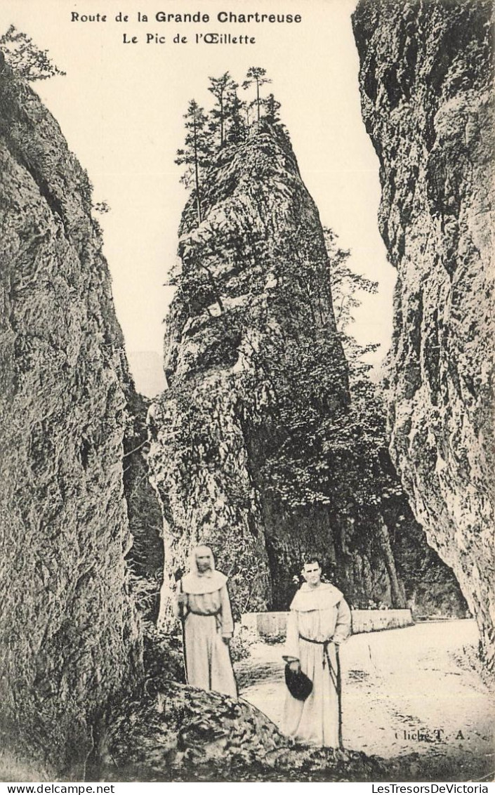 FRANCE - Chartreuse - Route De La La Grande Chartreuse - Le Pic De L'œillette - Carte Postale Ancienne - Chartreuse