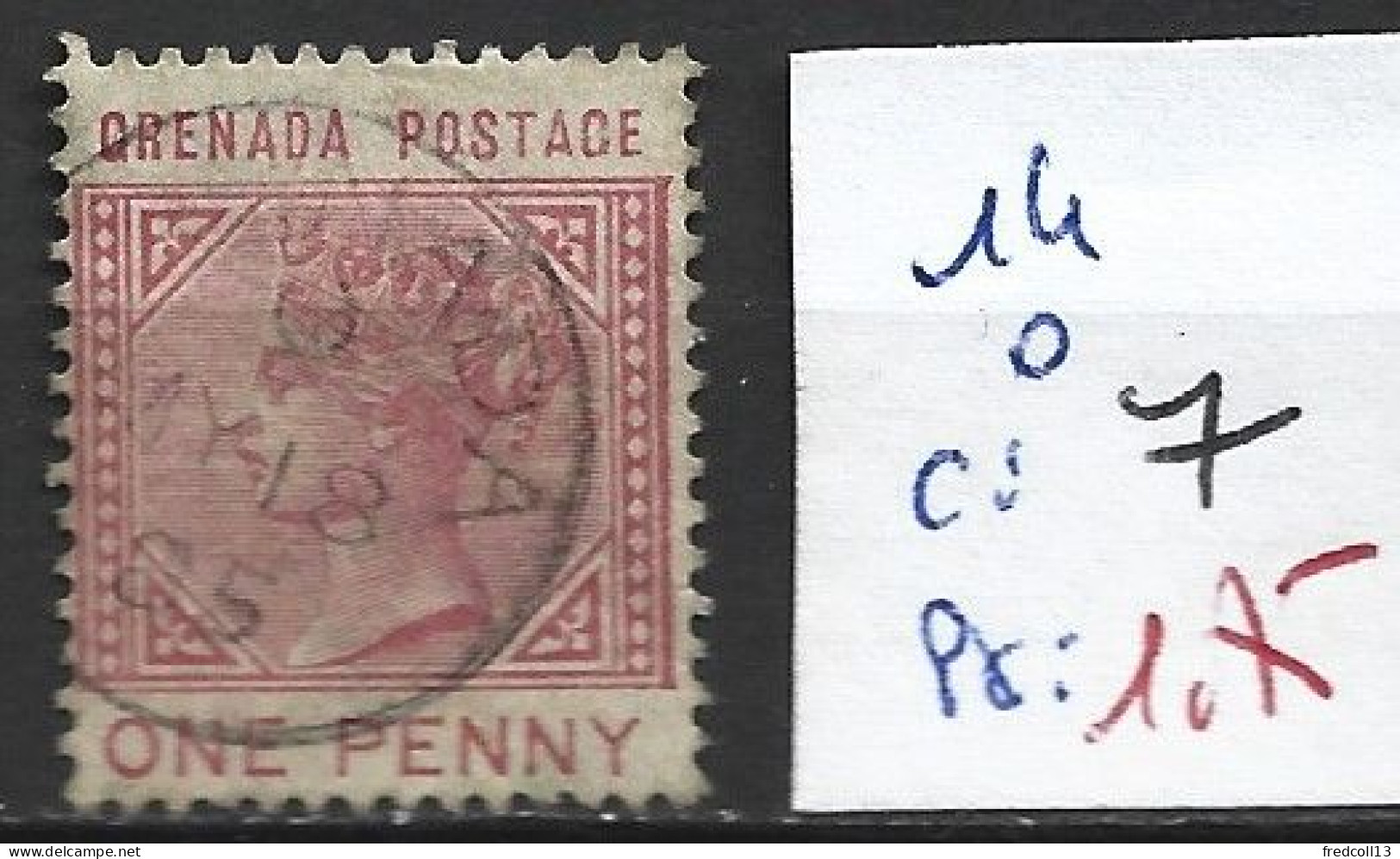 GRENADE 14 Oblitéré Côte 7 € - Grenada (...-1974)