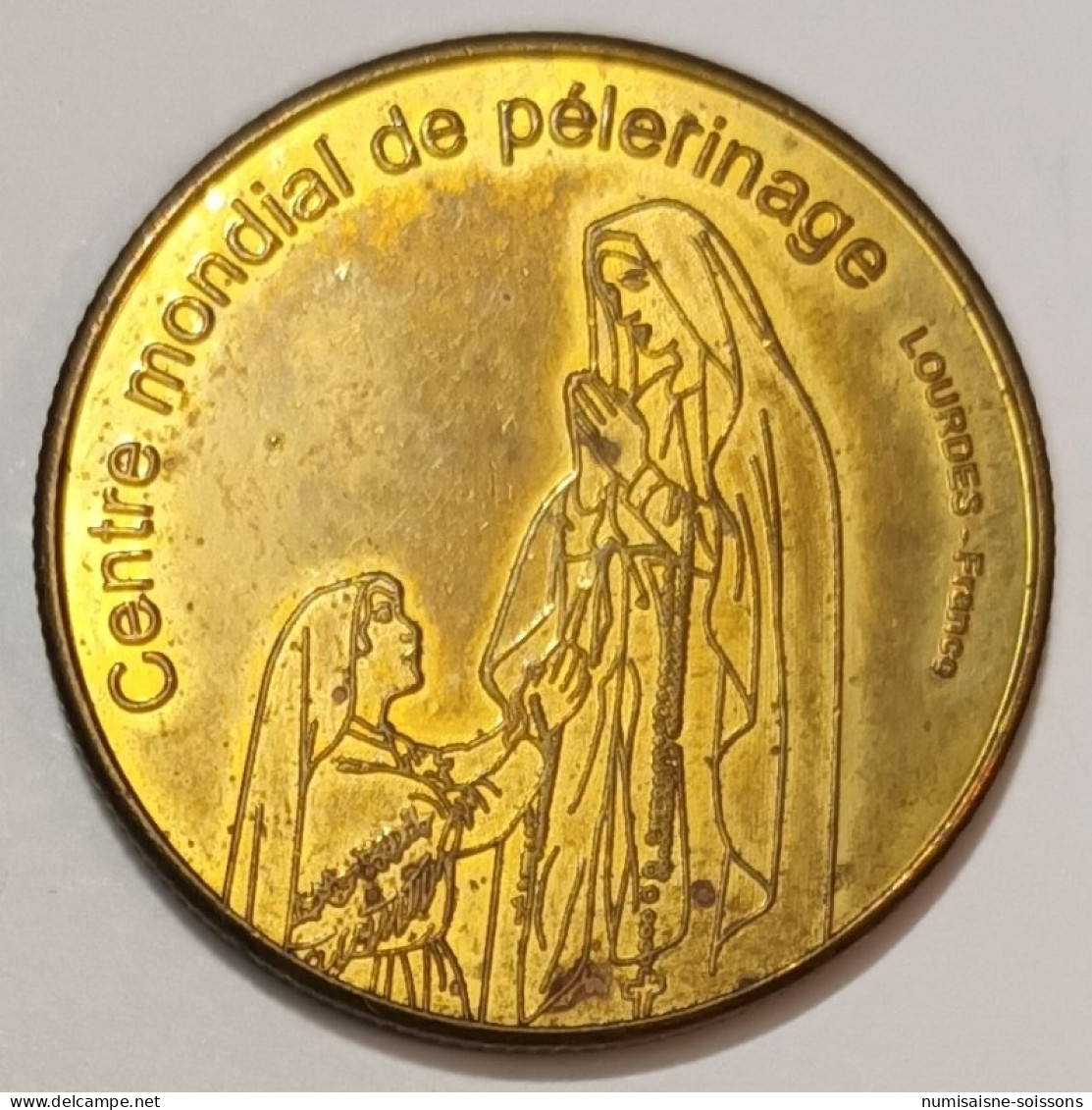 65 - LOURDES - CENTRE MONDIAL DE PELERINAGE - MEDAILLE DE COLLECTION - Undated