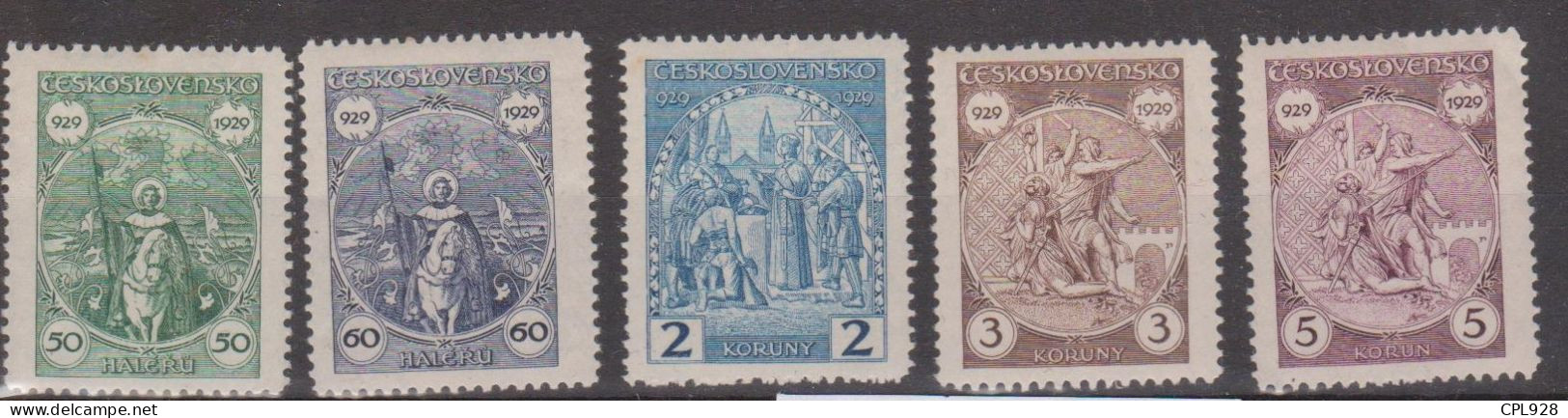 Tchécoslovaquie N°252 à 257 Neufs Sans Charnières - Unused Stamps