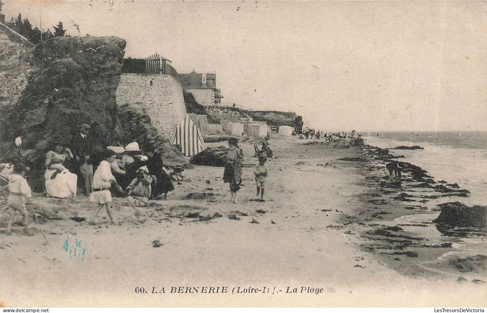 FRANCE - La Bernerie - La Plage - Carte Postale Ancienne - La Bernerie-en-Retz