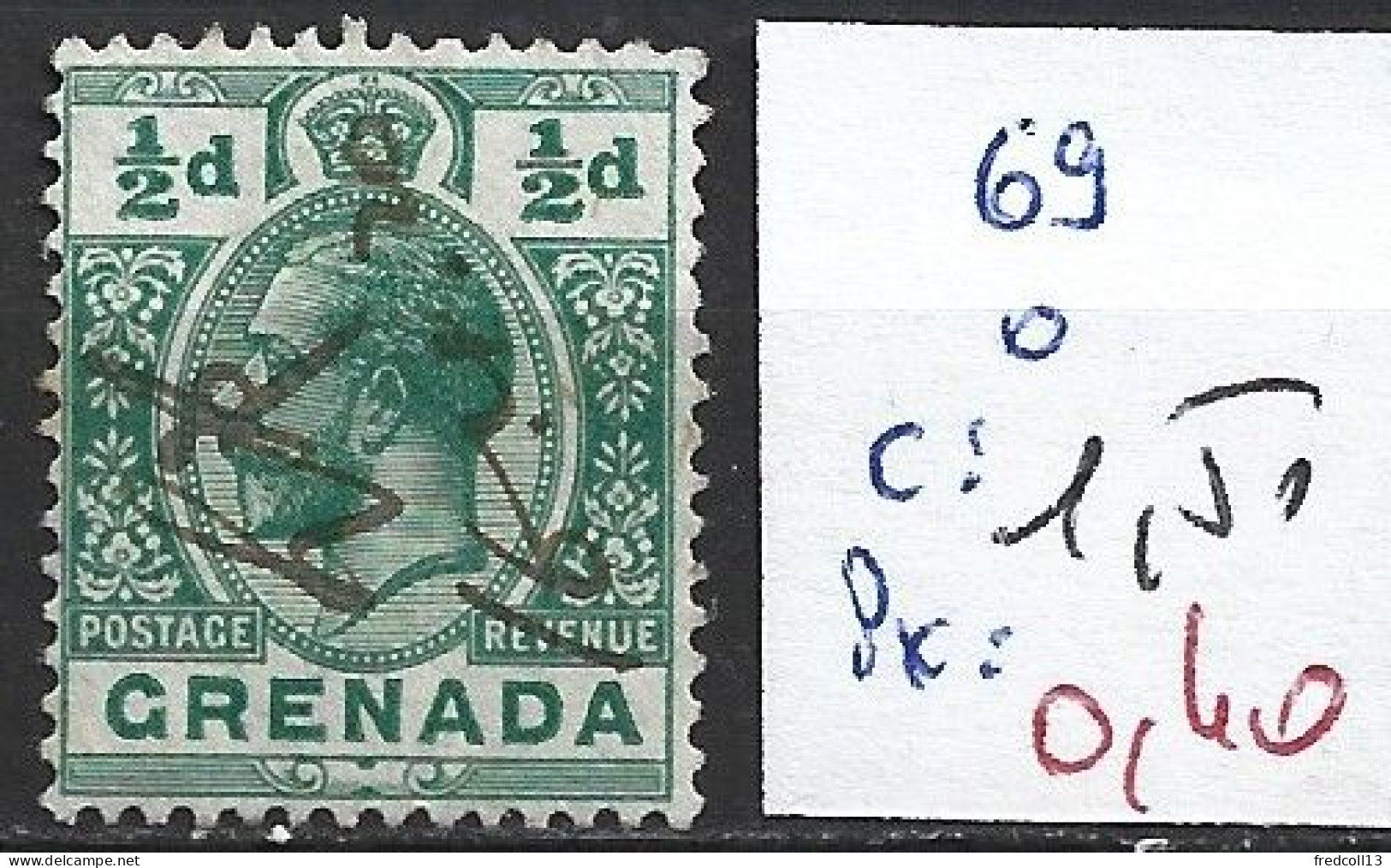 GRENADE 69 Oblitéré Côte 1.50 € - Granada (...-1974)