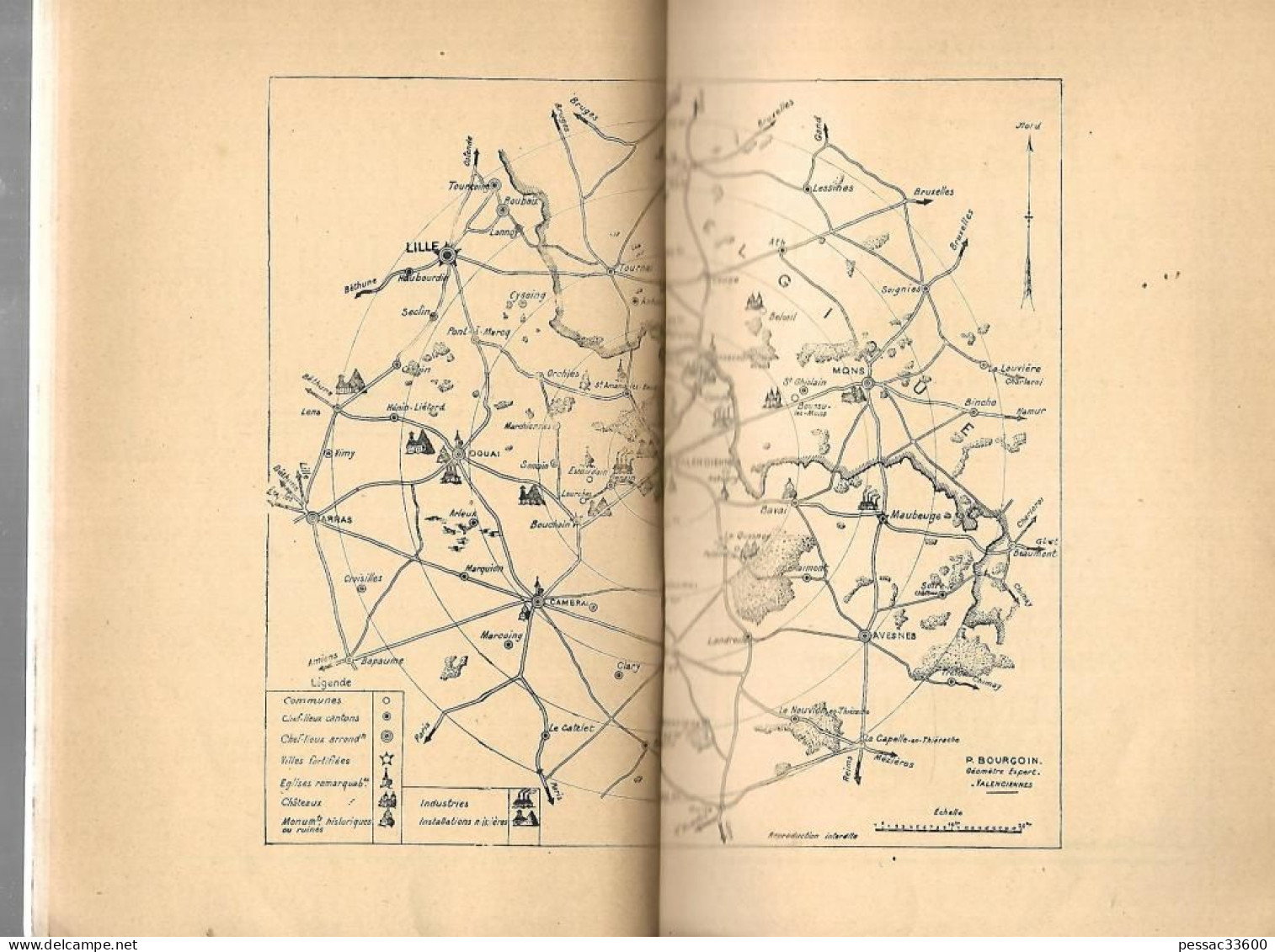 Guide De Valenciennes Syndicat D’Initiative  « Les Amis Du Valenciennois » BR BE Année 1951 - Picardie - Nord-Pas-de-Calais