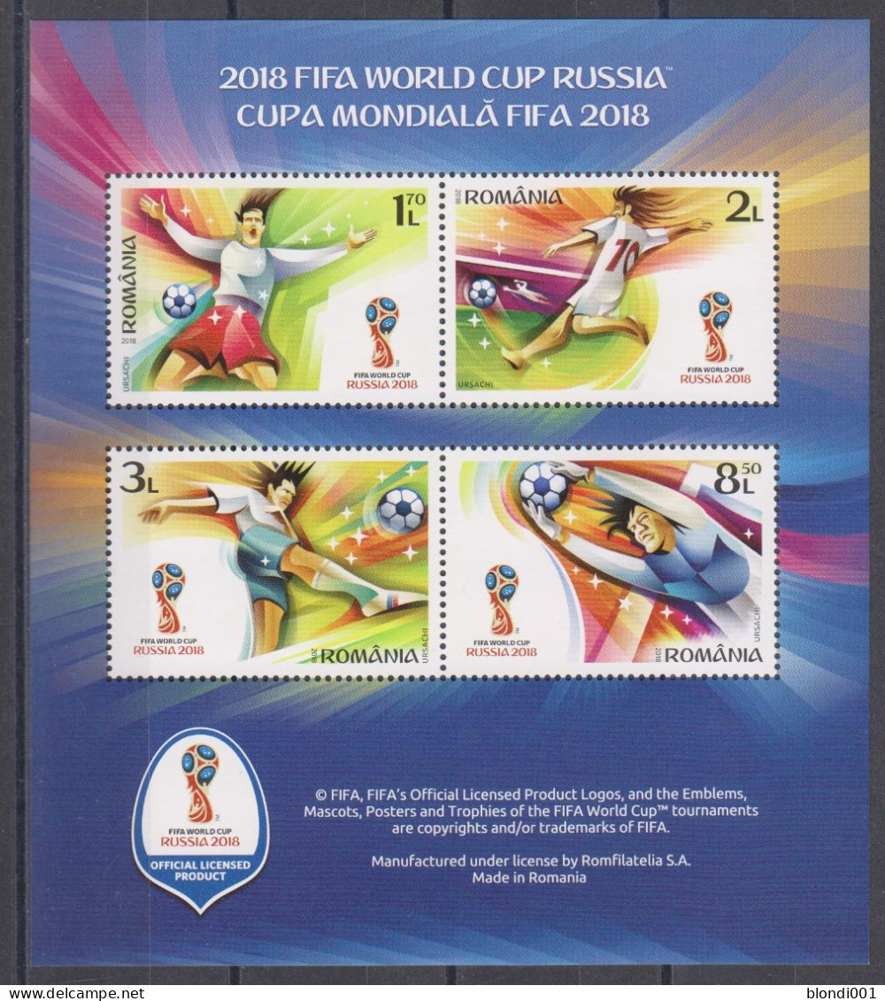 Soccer World Cup 2018 - Football - ROMANIA - S/S MNH - 2018 – Russia