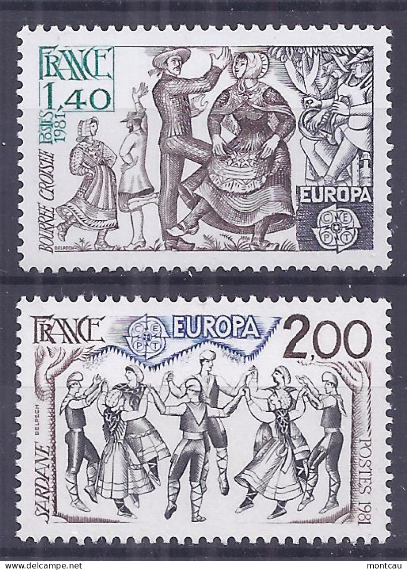 Francia 1981. YT = 2138-39 -  (**). Europa - 1981