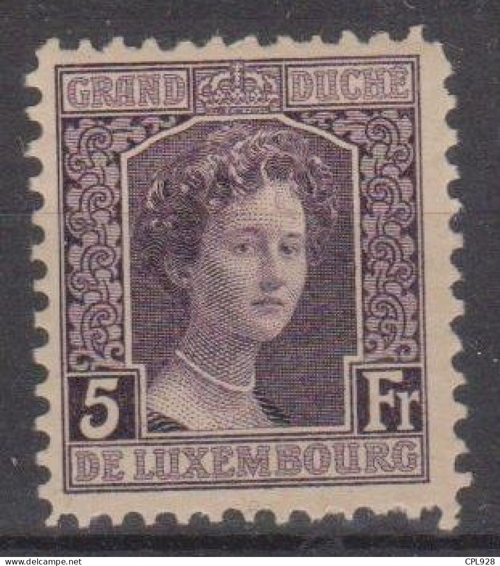 Luxembourg N°109 Avec Charnière - 1921-27 Charlotte De Face