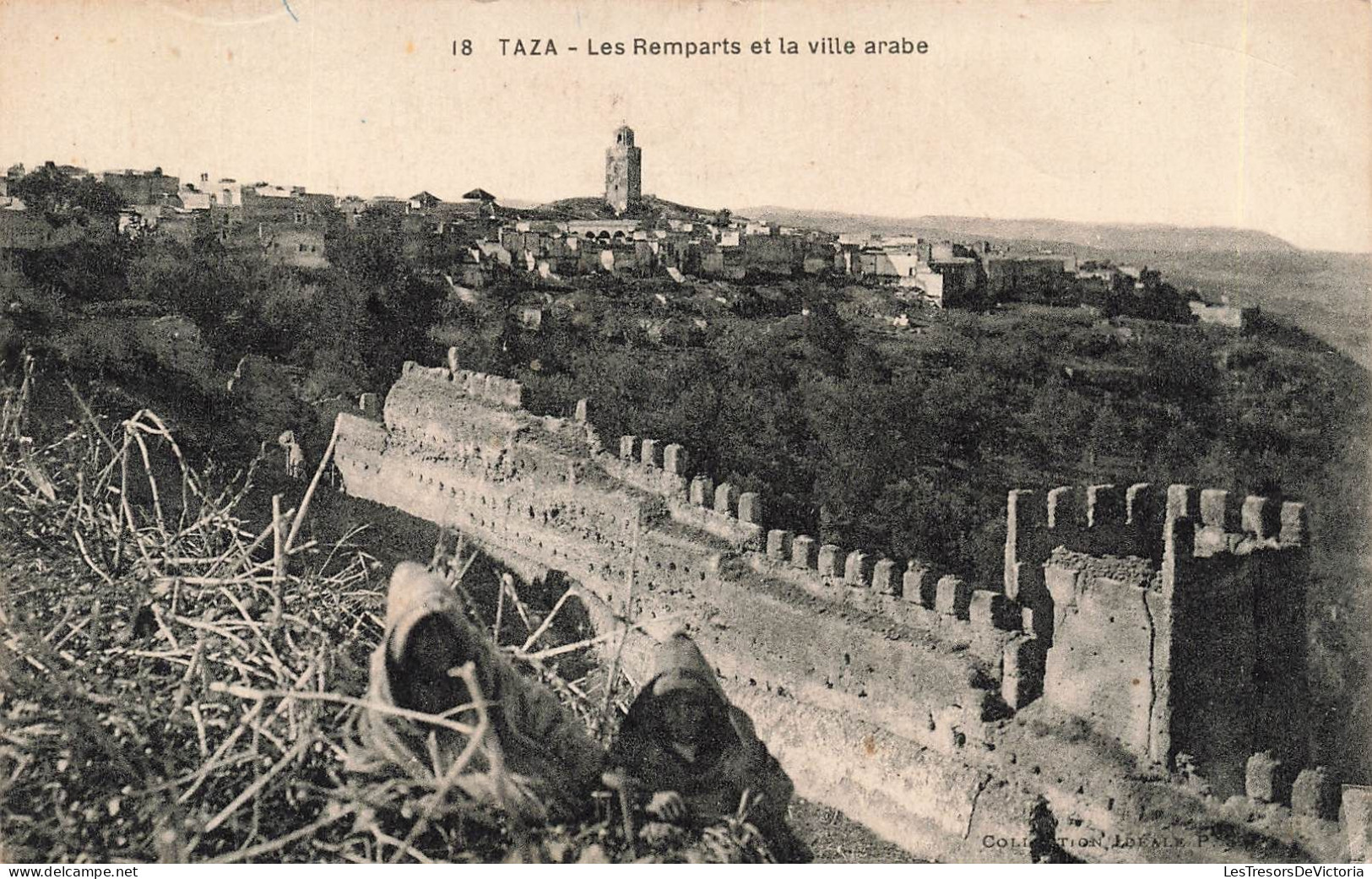 MAROC - Taza - Les Remparts Et La Ville Arabe - Carte Postale Ancienne - Fez (Fès)