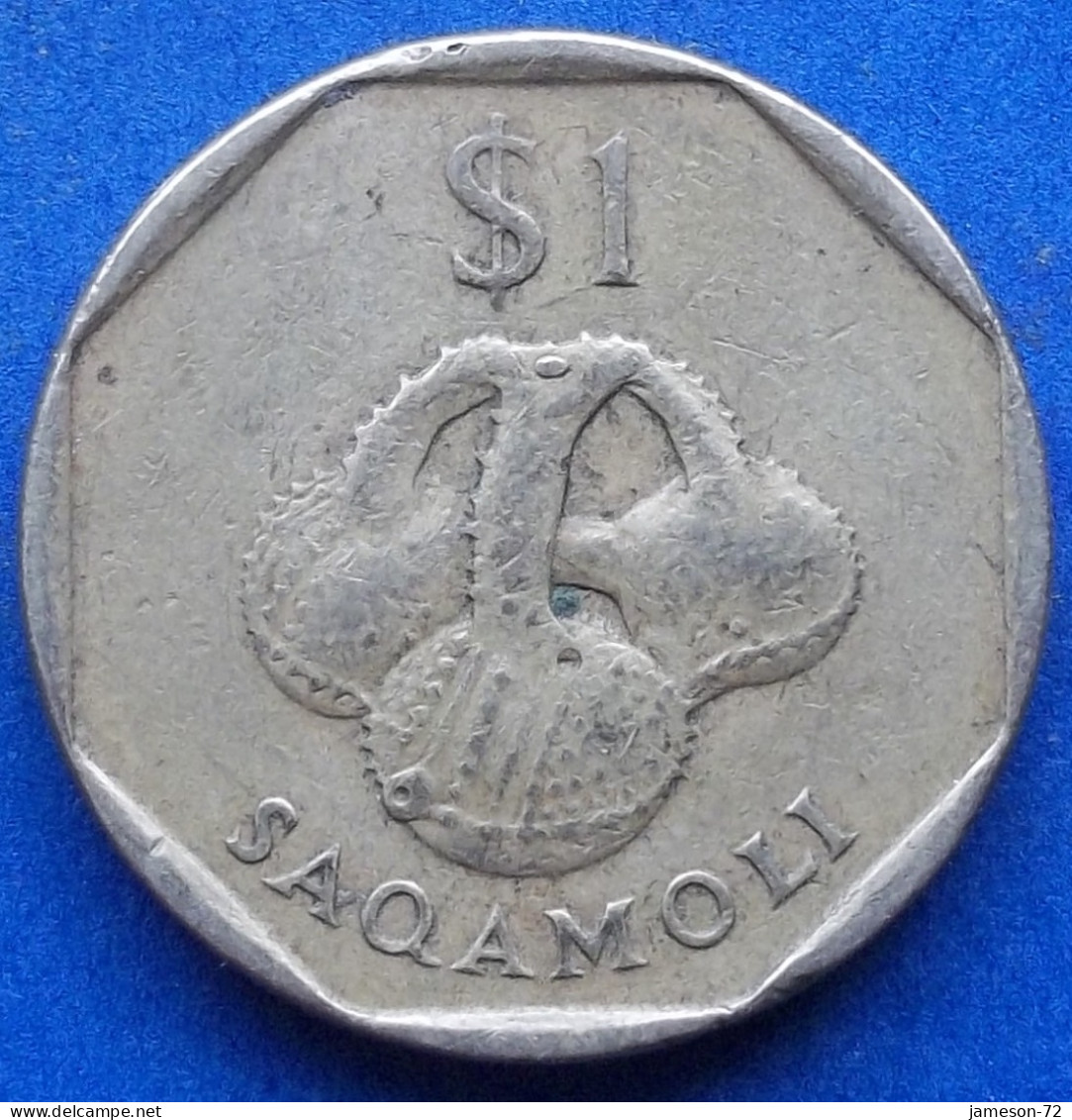 FIJI - 1 Dollar 1995 "A Saqamoli" KM# 73 Elizabeth II Decimal Coinage (1971-2022) - Edelweiss Coins - Fidschi