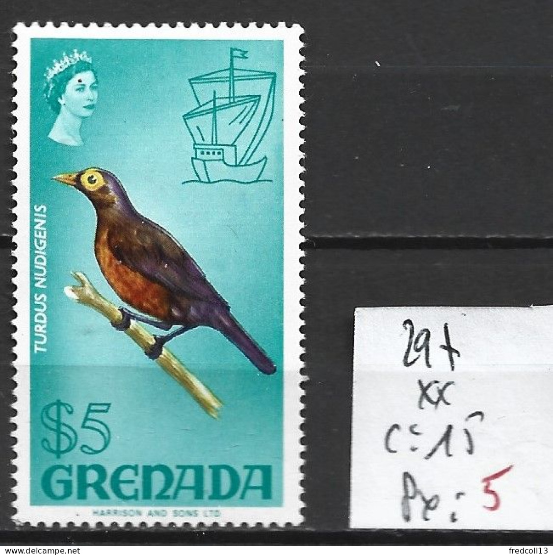 GRENADE 297 ** Côte 15 € - Grenada (...-1974)