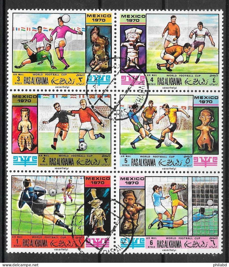 Sport Football - Ras Al Khaima PA/AM N°31 (6 TP/PS) (CM Mexico 1970) 1970 O - 1970 – Mexico