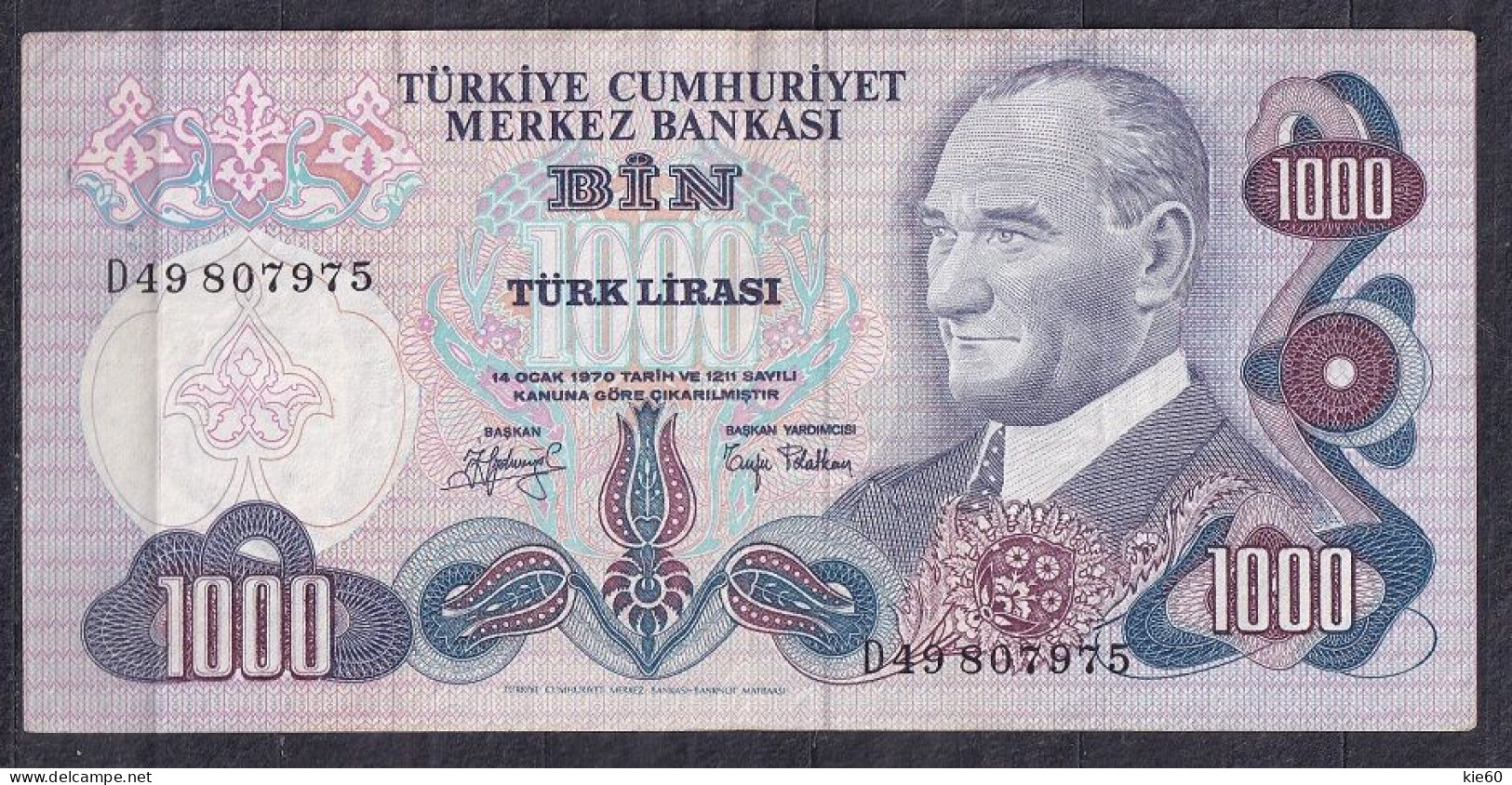 Turkey - 1979 - 1000 Lira -  P191a2... - Turkey