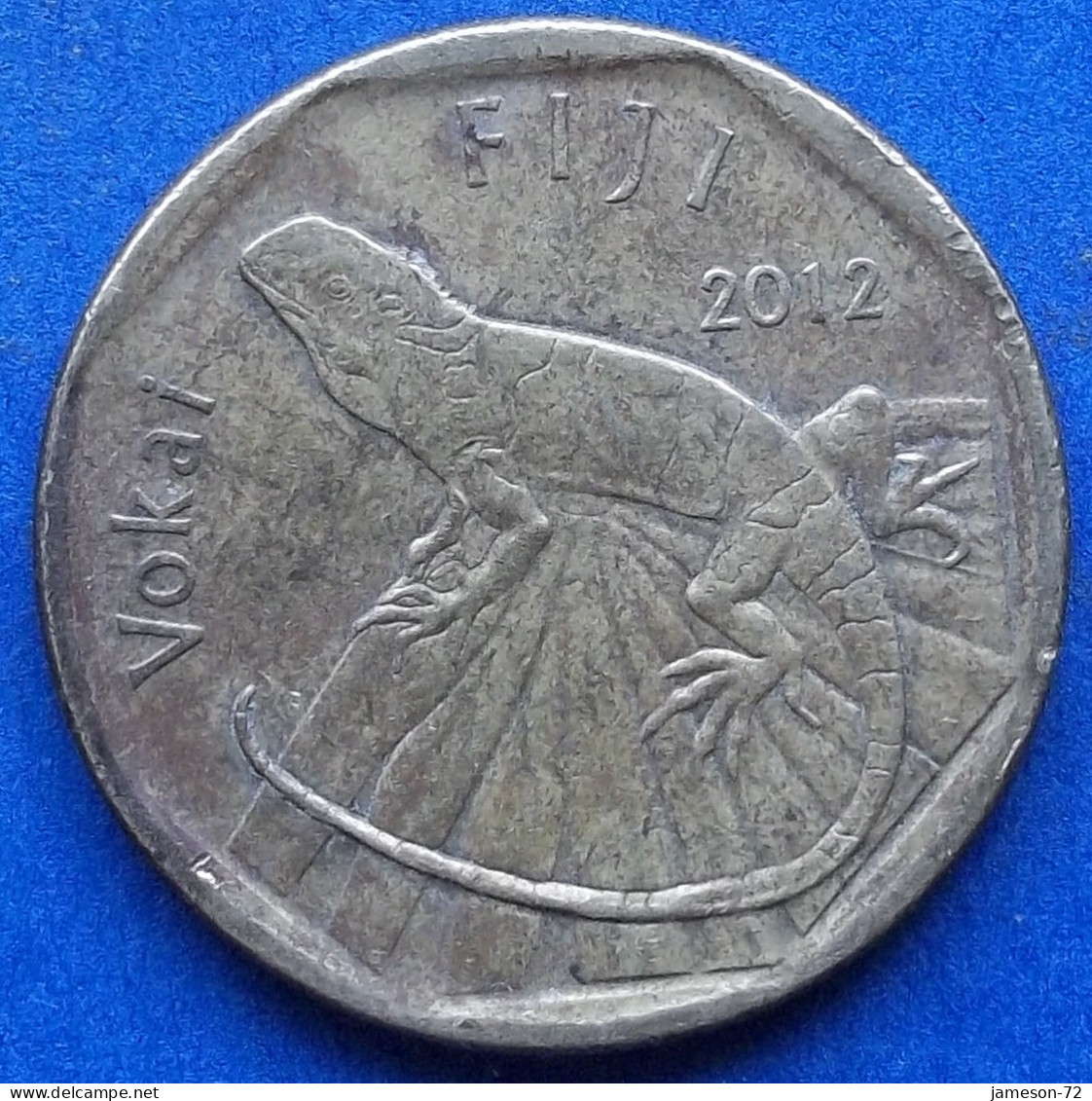 FIJI - 1 Dollar 2012 "Banded Iguana" KM# 336 Elizabeth II Decimal Coinage (1971-2022) - Edelweiss Coins - Fidschi