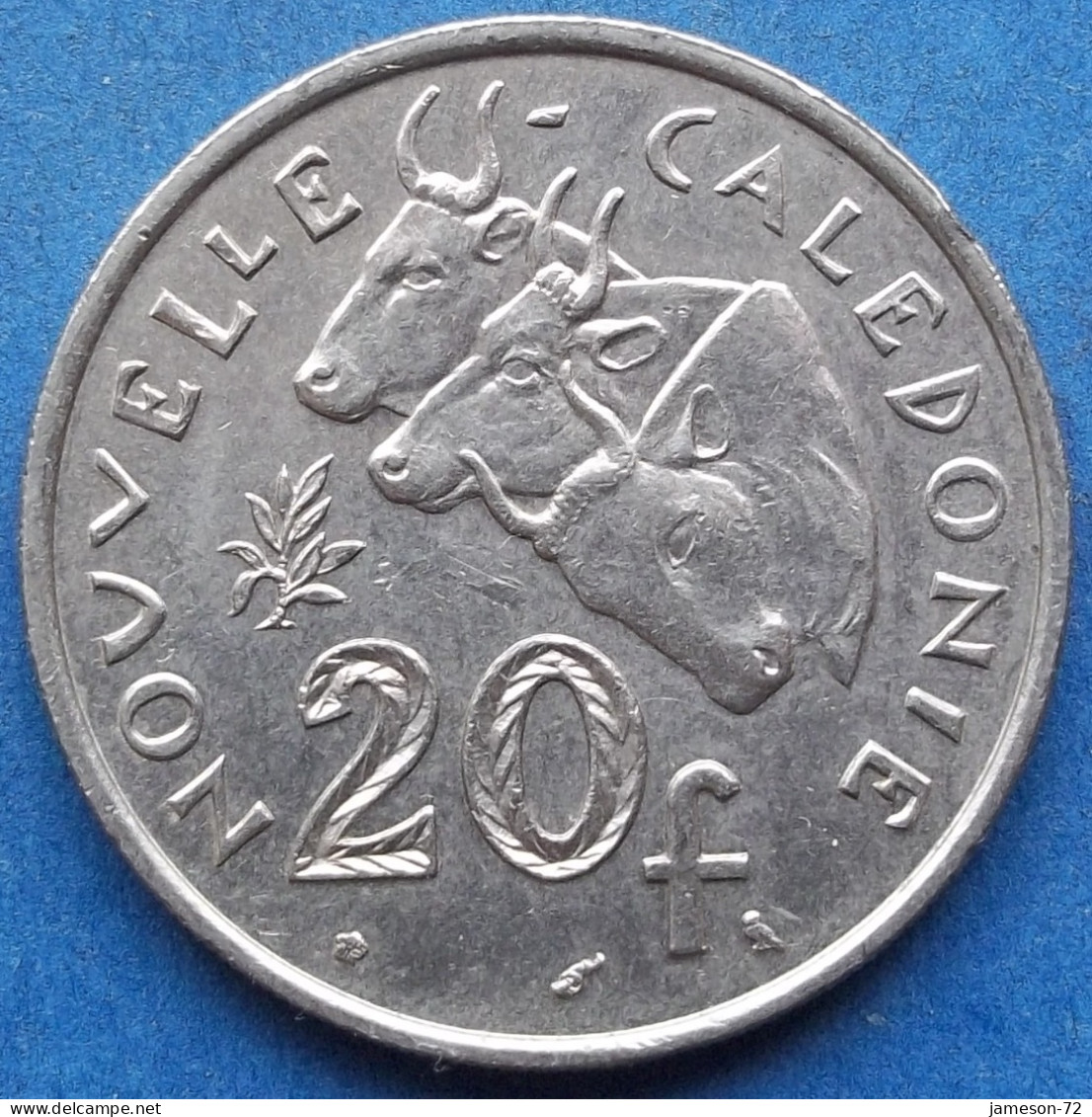 NEW CALEDONIA - 20 Francs 1972 "Three Ox" KM# 12 French Overseas Territory - Edelweiss Coins - New Caledonia