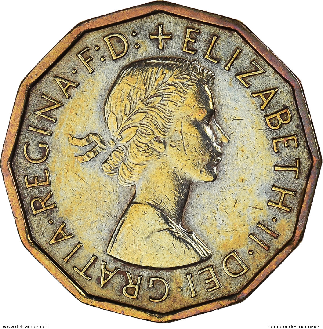 Monnaie, Grande-Bretagne, 3 Pence, 1965 - F. 3 Pence