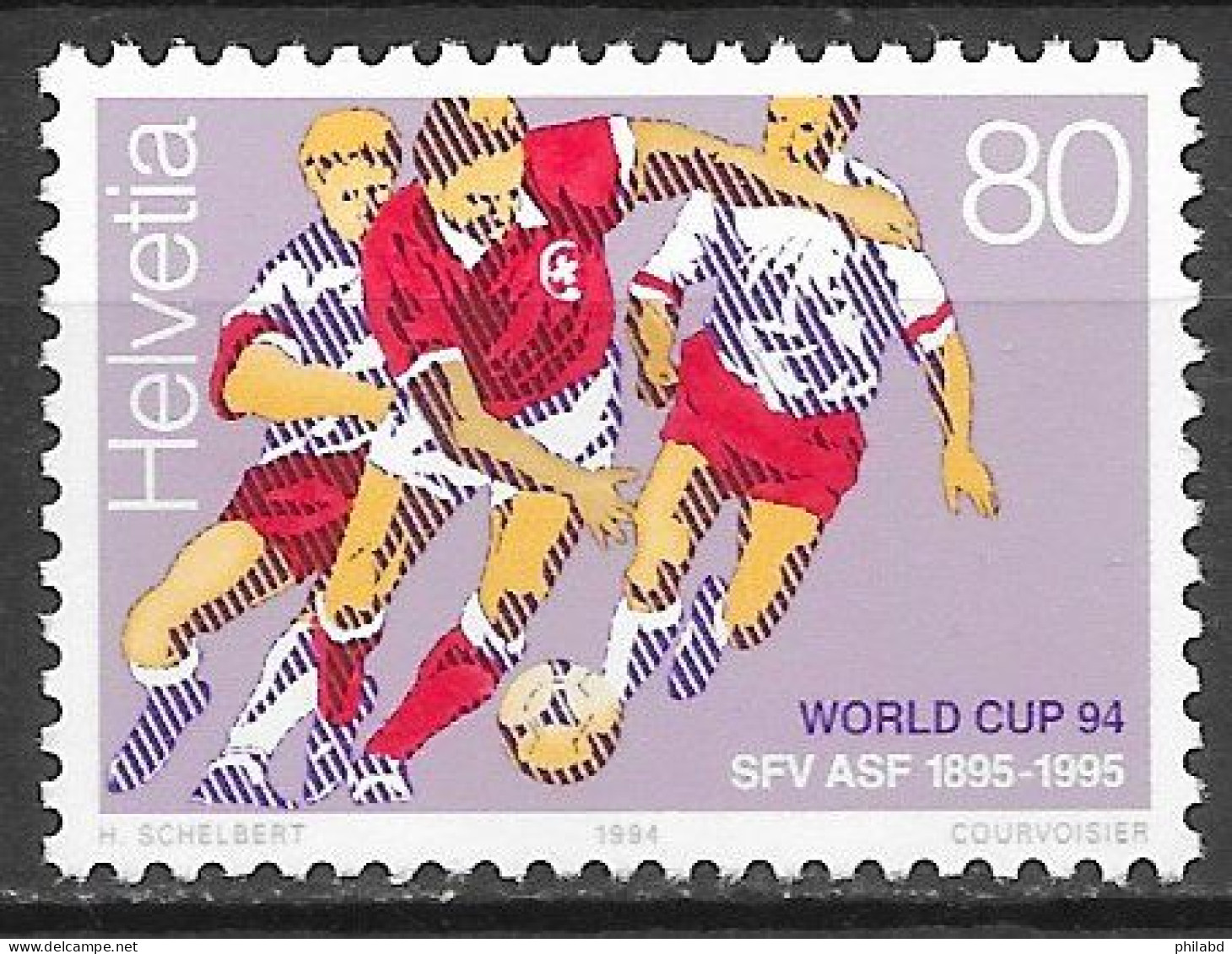 Sport Football - Suisse N°1452 80c (CM Etats-Unis 1994) 1994 ** - 1994 – USA