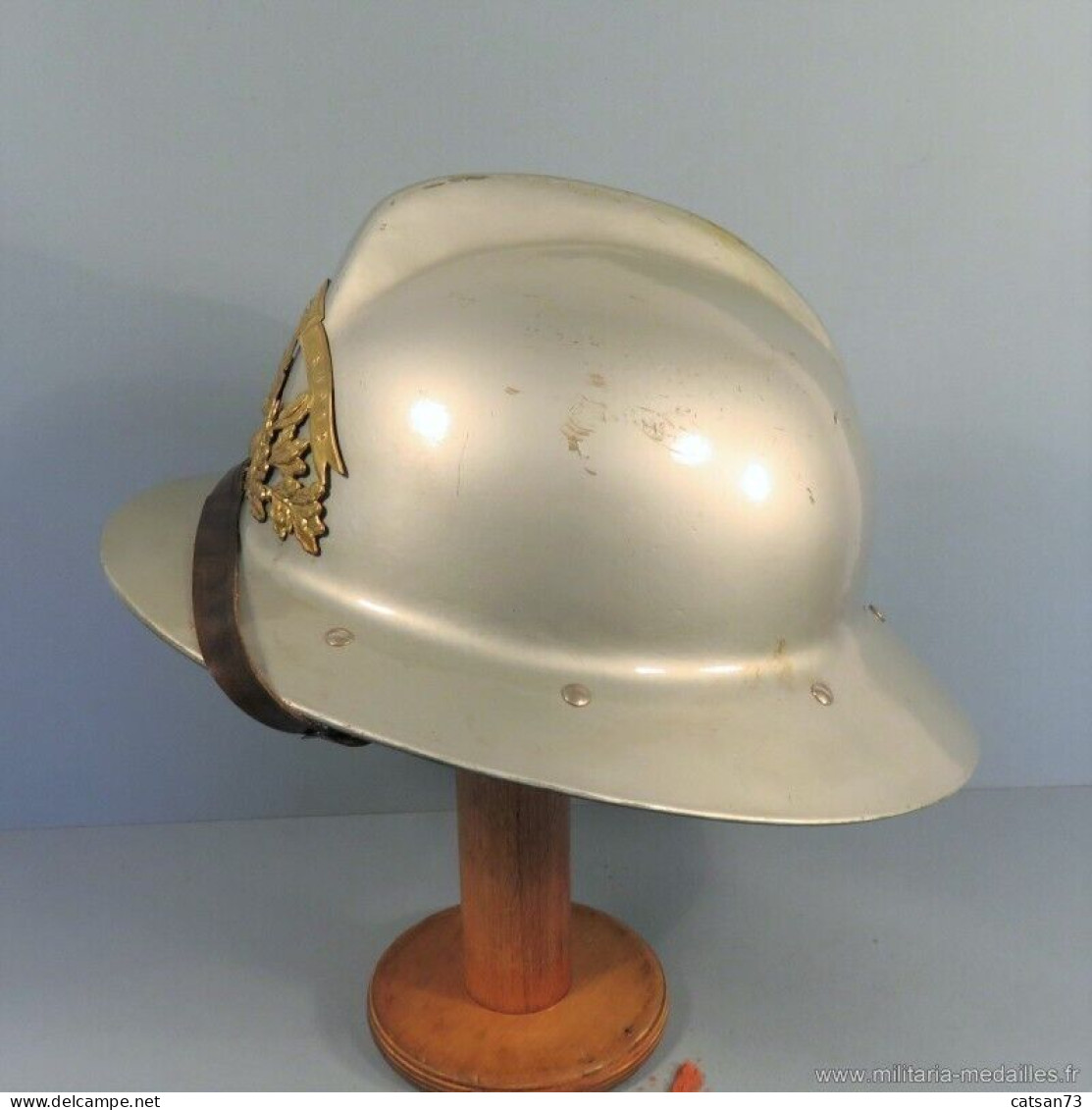 CASQUE DES SAPEURS DES ENTREPRISES SAPIC MODELE 1955 PETITCOLLIN