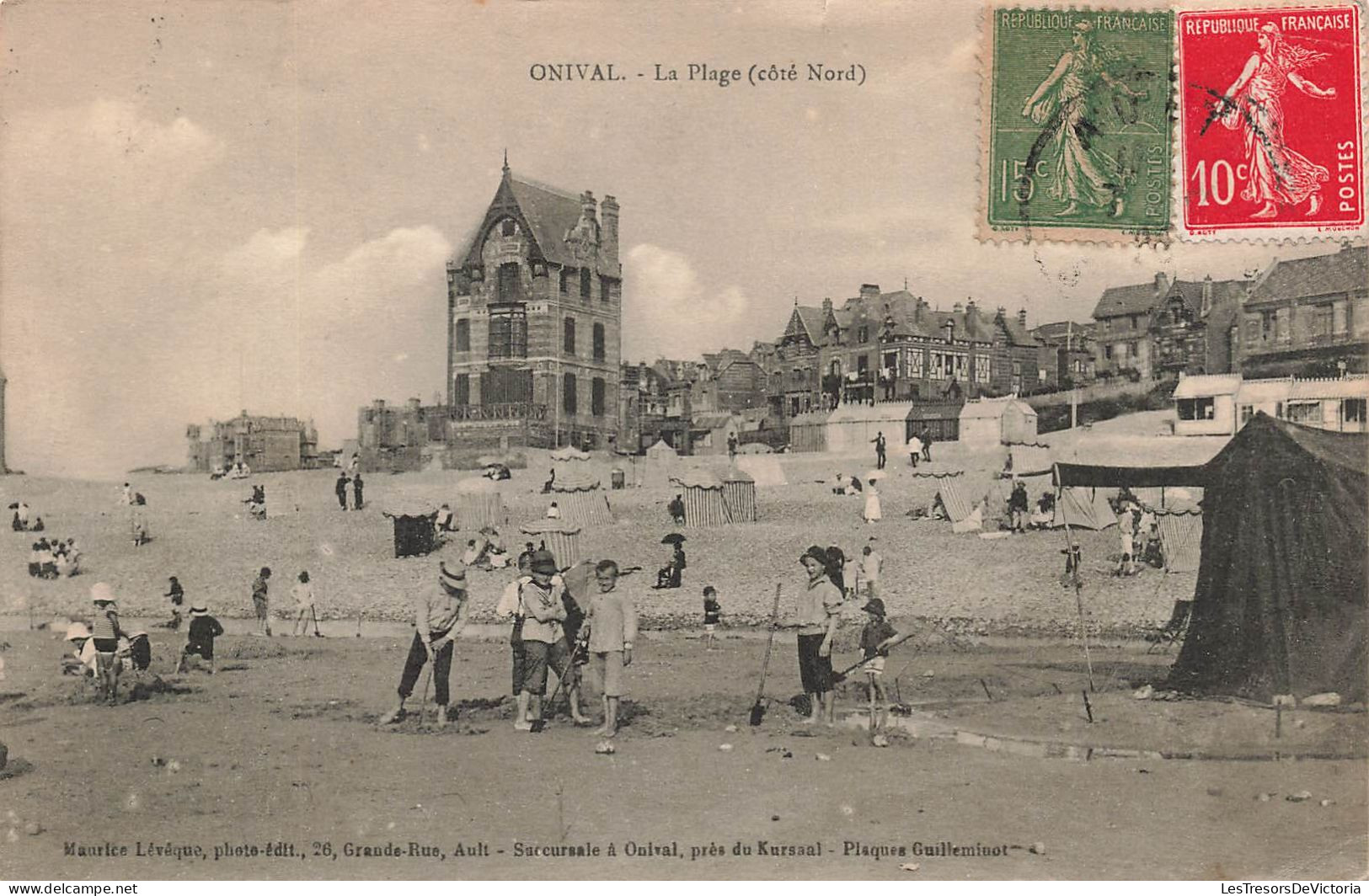 FRANCE -  Onival - La Plage - Côté Nord - Carte Postale Ancienne - Onival