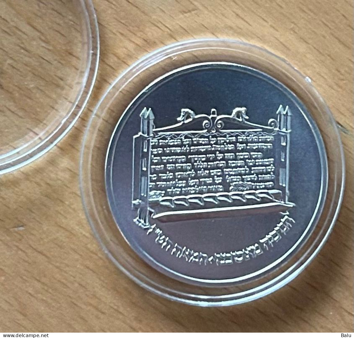 Israel 1985 Hanukka From Ashkenaz, Silber 850, 30/37mm, 14.4/28.8 Gr. 1+2 Sheqel Coin Set B.U. Proof, Krause 161-62 - Israel