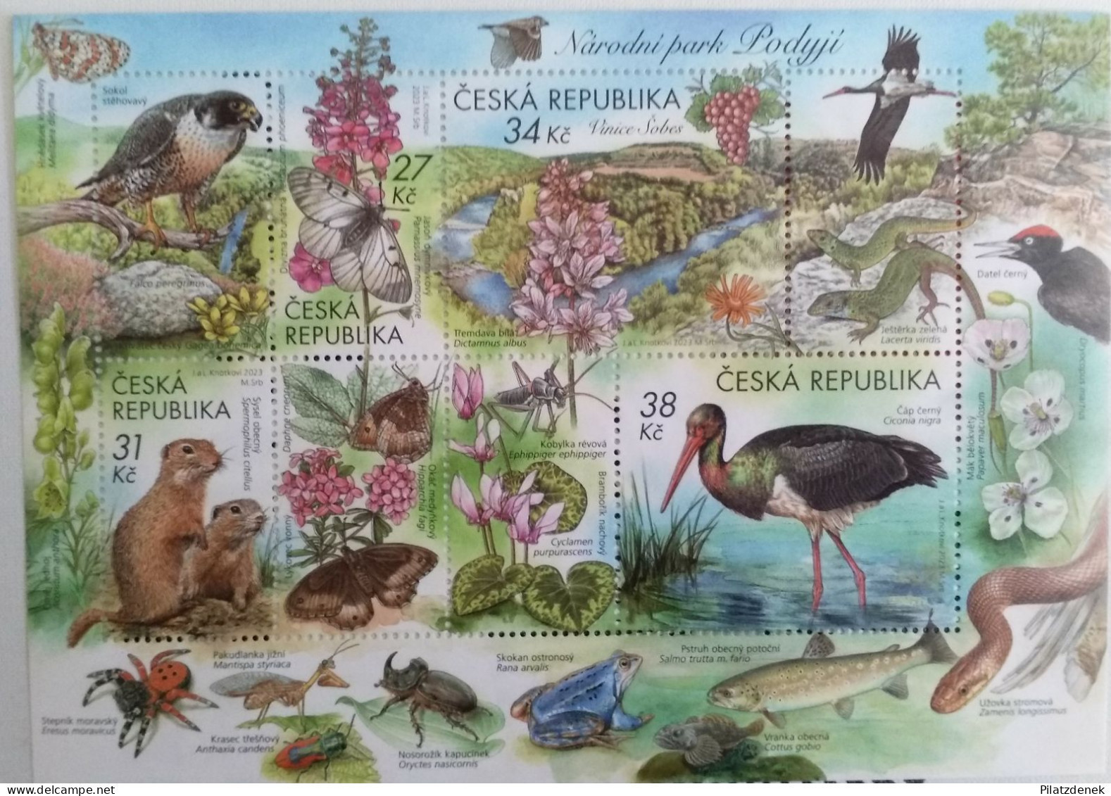 Czech Republik 2023, Naturschutz, Thayatal, Sheet 4 Stamps, MNH - Nuovi