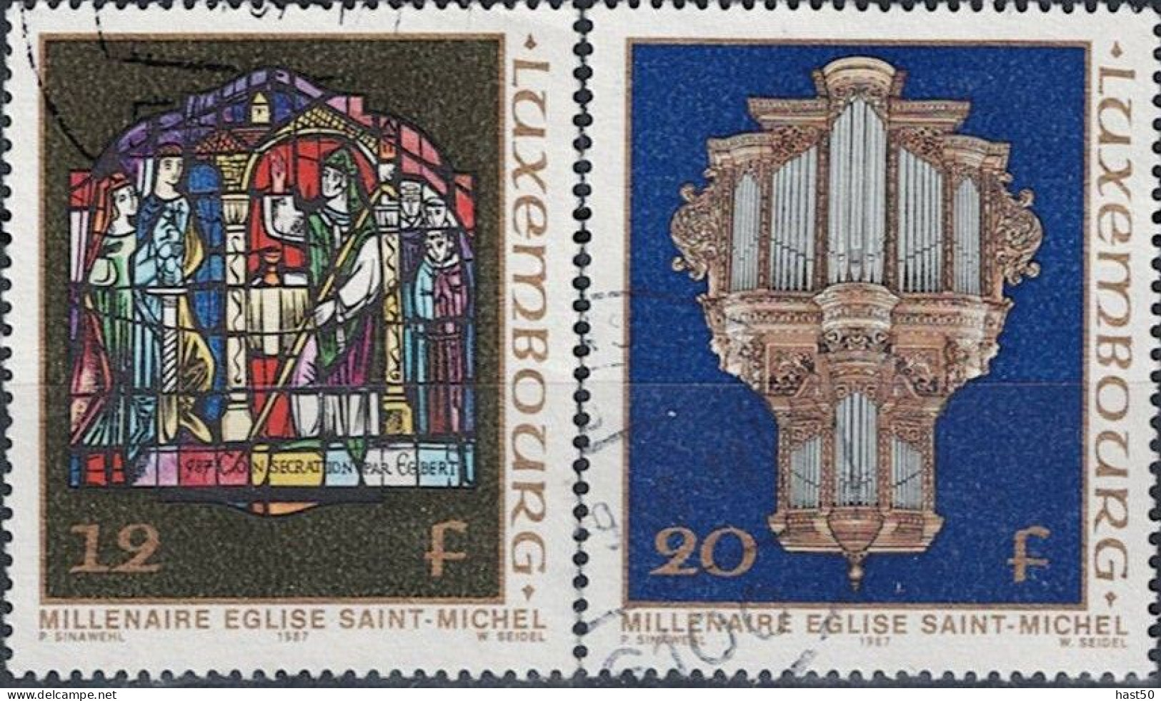 Luxemburg - 1000 Jahre Sankt-Michaelis-Kirche (MiNr: 1176/7) 1987 - Gest Used Obl - Gebraucht