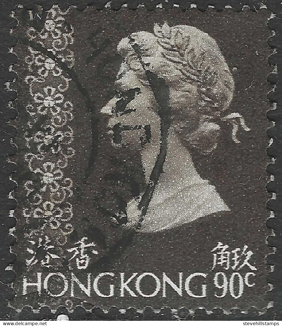 Hong Kong. 1973 QEII. 90c Used. SG 321c - Used Stamps
