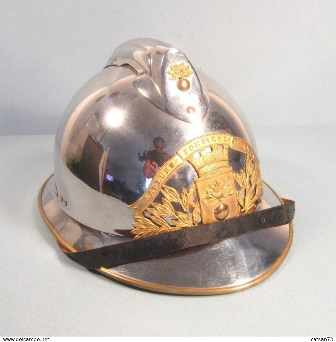 CASQUE D'OFFICIER DES SAPEURS POMPIERS DE LA VILLE DE CAGNES SAPEURS-POMPIERS - Copricapi