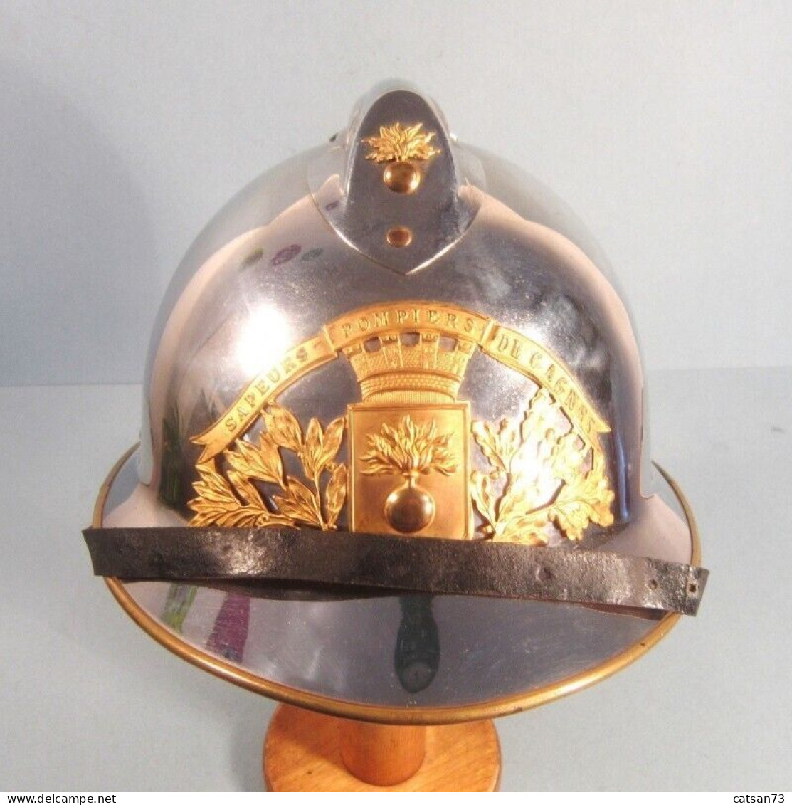 CASQUE D'OFFICIER DES SAPEURS POMPIERS DE LA VILLE DE CAGNES SAPEURS-POMPIERS - Copricapi