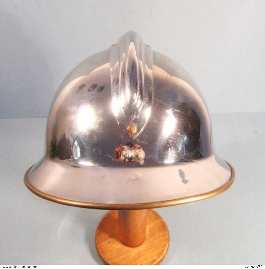 CASQUE D'OFFICIER DES SAPEURS POMPIERS DE LA VILLE DE CAGNES SAPEURS-POMPIERS - Helme & Hauben