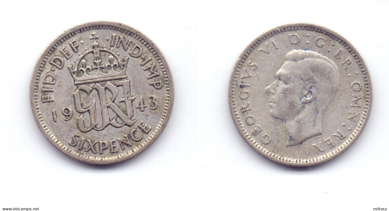Great Britain 6 Pence 1943 - H. 6 Pence