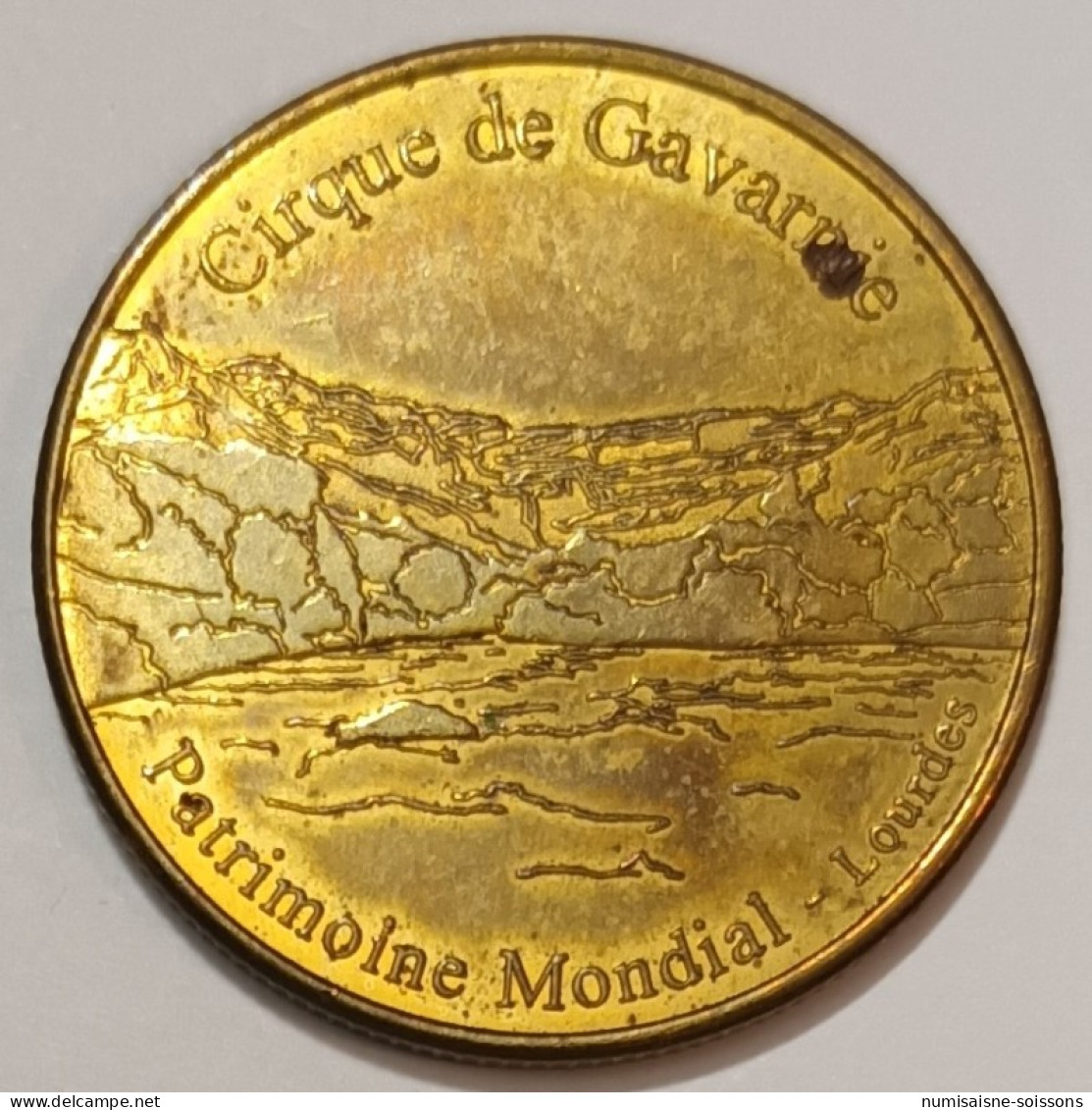 65 - LOURDES - CIRQUE DE GAVARNIE - PATRIMOINE MONDIAL - MEDAILLE DE COLLECTION - Ohne Datum