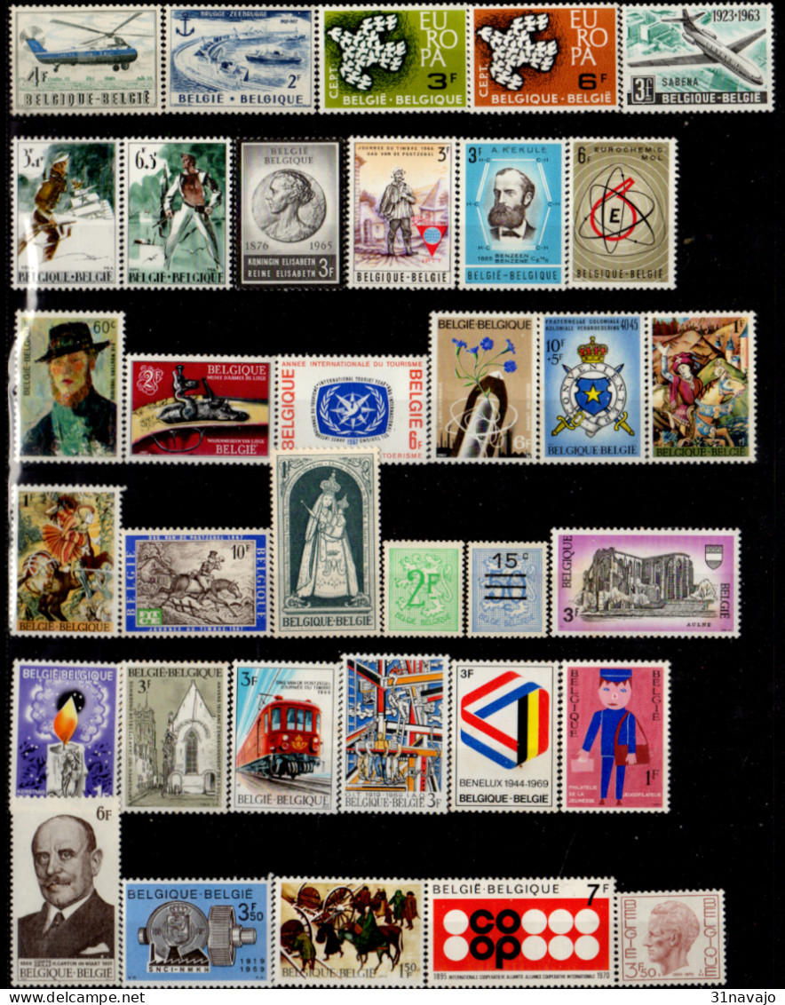 BELGIQUE - Lot Timbres Neufs - Collections