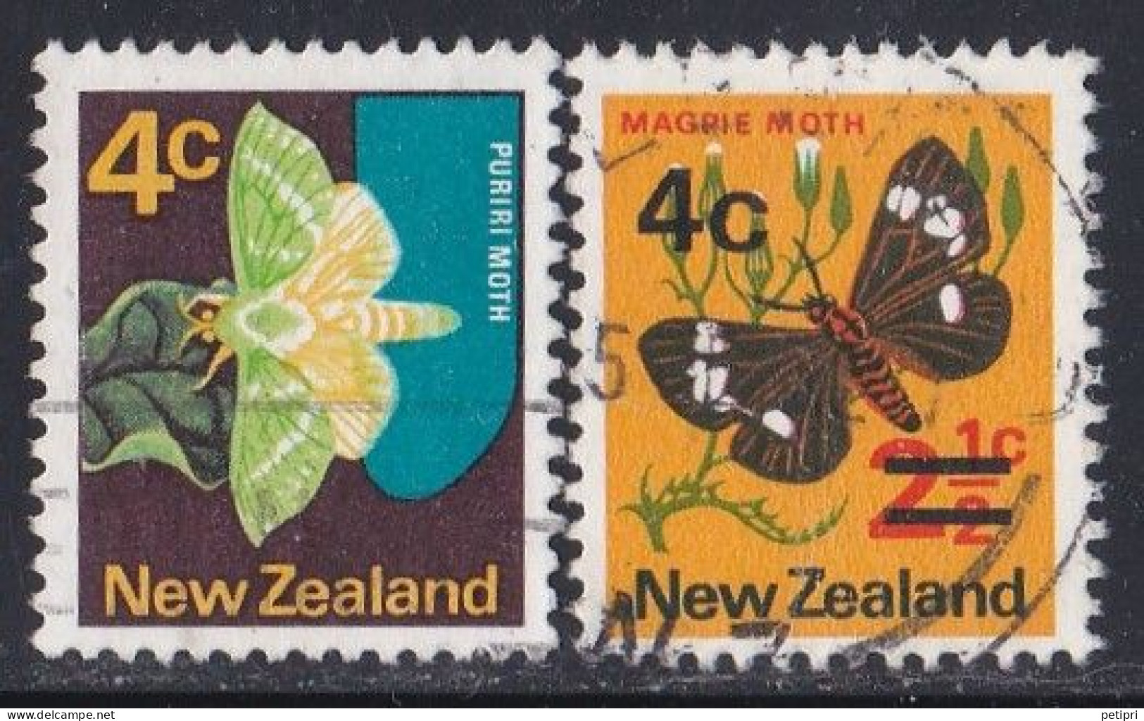 Nouvelle Zélande  1970 - 1979    Y&T  N °  513   539  Oblitérés - Gebruikt