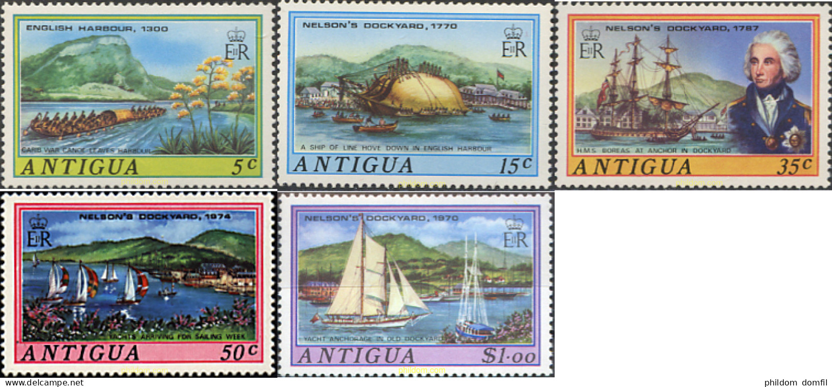 46671 MNH ANTIGUA 1975 ASTILLERO DE NELSON - Sonstige & Ohne Zuordnung