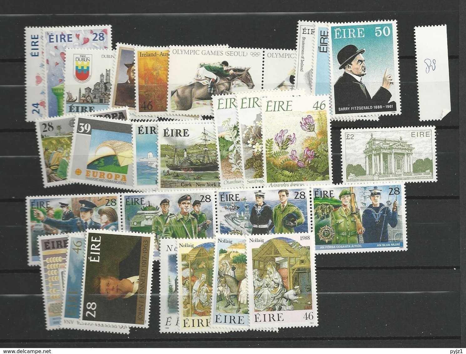 1988 MNH Ireland, Year Collection  Postfris** - Años Completos