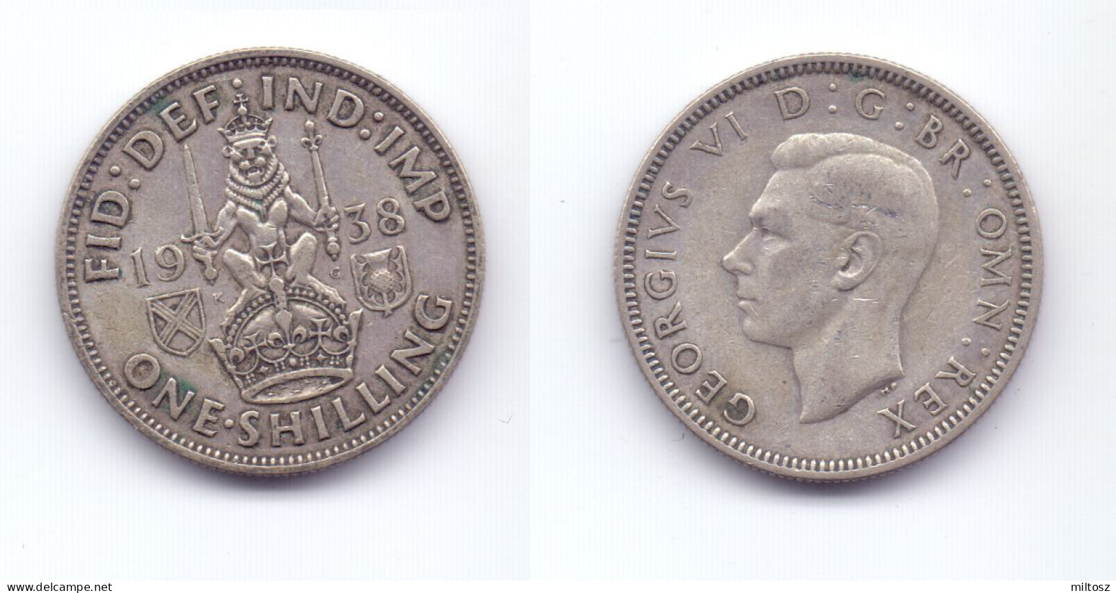 Great Britain 1 Shilling 1938 Scottish Crest - I. 1 Shilling